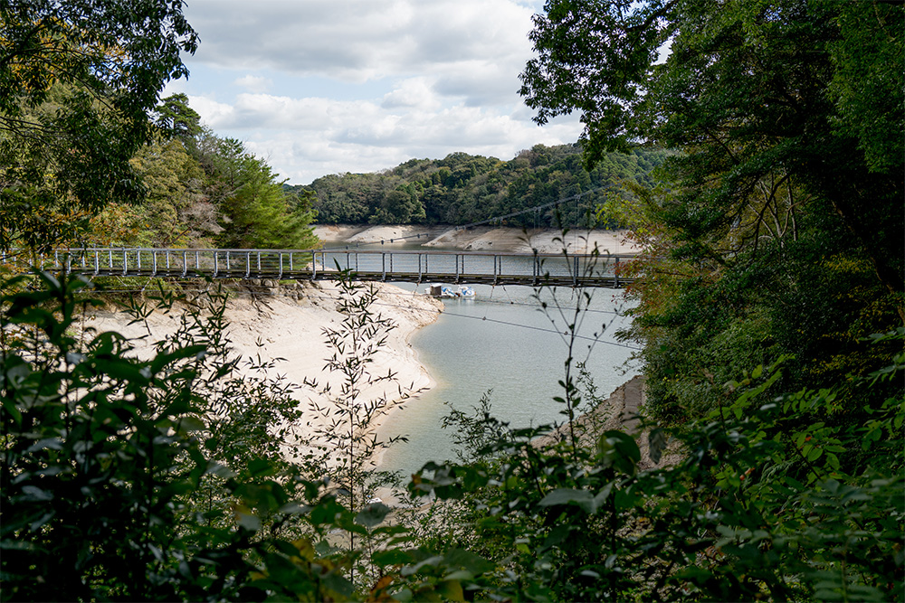 北山ダムサイクリングコースから見た景色